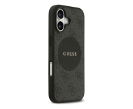 Etui / obudowa na smartfona Guess 4G Circle Classic Logo MagSafe do iPhone 17 czarny